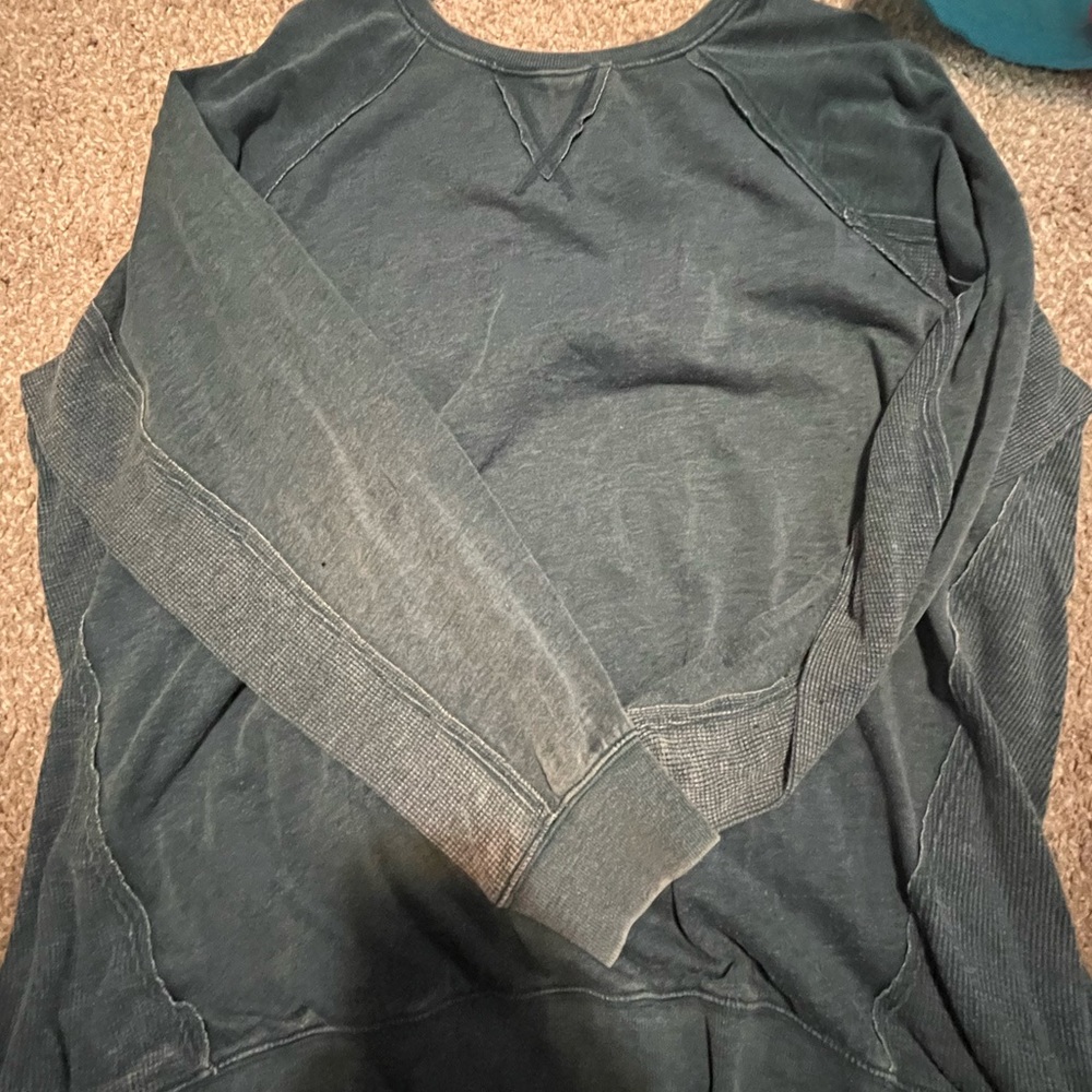 Torrid 3xl teal waffle knit sweater